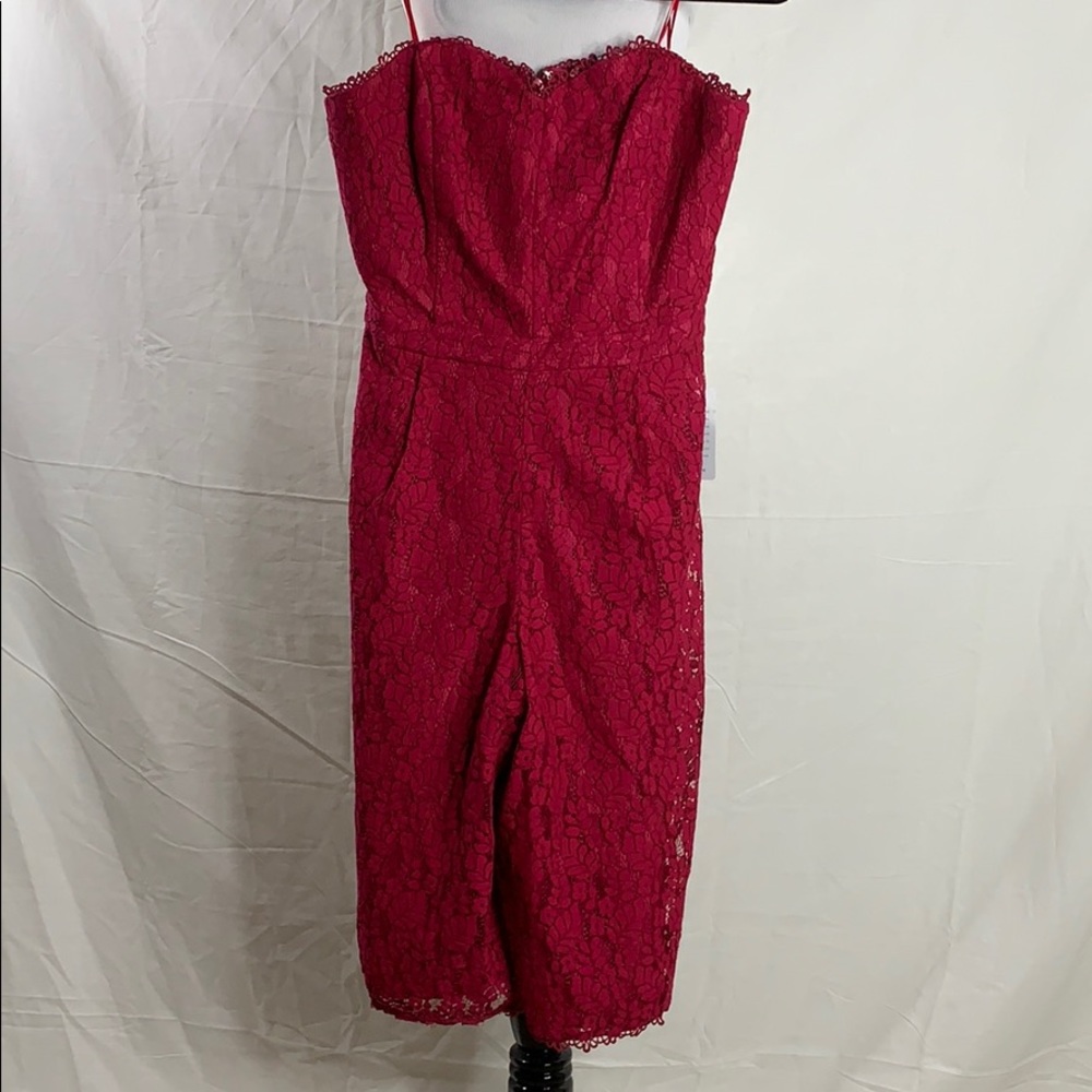 NWT Lace strapless jumpsuit